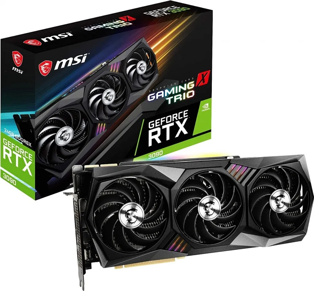 MSI GeForce RTX 3090 GAMING X TRIO 24G - VGA - PCI-E X16 3 MSI GeForce RTX 3090 GAMING X TRIO 24G - VGA - PCI-E X16