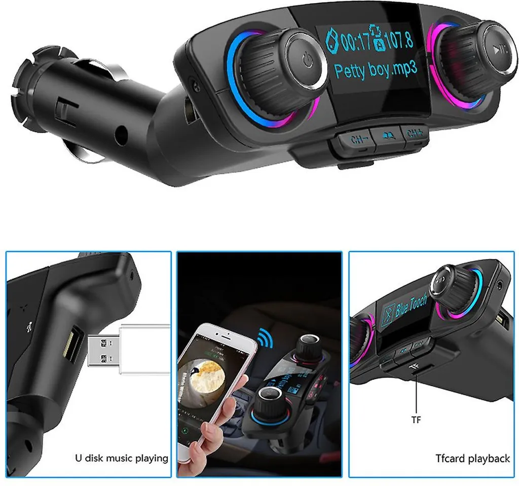 FM-Sender Im Fahrzeug - Bluetooth 4.0 + EDR-Freisprecheinrichtung über Zigarettenanzünder 5 FM-Sender Im Fahrzeug - Bluetooth 4.0 + EDR-Freisprecheinrichtung über Zigarettenanzünder – Bild 3