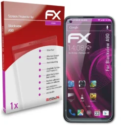 AtFoliX FX-Hybrid-Glass Panzerfolie Kompatibel Mit Blackview A90 Glasfolie