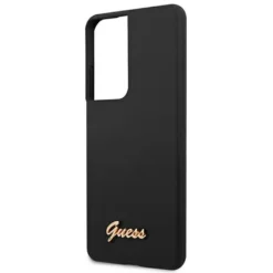Guess Silikon Script Samsung Galaxy S21 Ultra G998B Schwarz Silicon Case Cover Schutzhülle Etui -Elektronikpunkt 95ee6317ef16abeddf6e5377d722d985