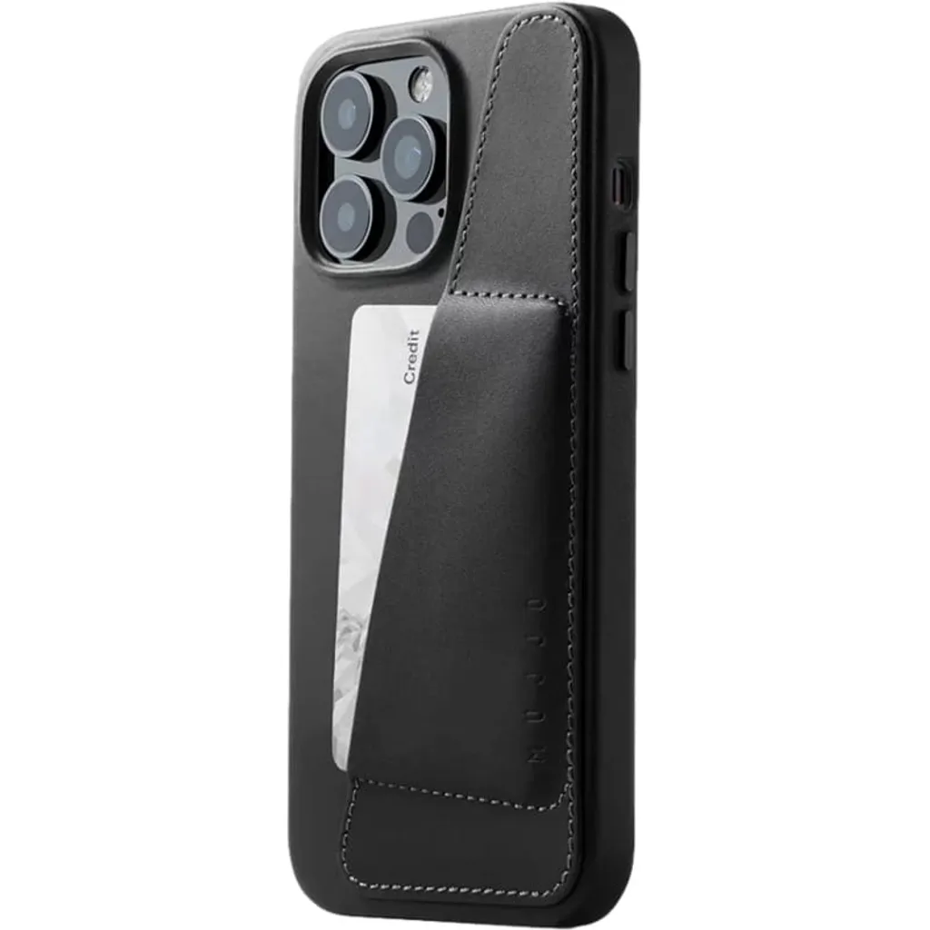 Mujjo Leather Wallet Case IPhone 14 Pro Max Black 6 Mujjo Leather Wallet Case IPhone 14 Pro Max Black – Bild 4