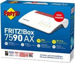 AVM FRITZ!Box 7590 AX V2 (300 MBit/s, VDSL-Supervectoring 35b, Wi-Fi 6, DECT, Mesh) -Elektronikpunkt 969d2298039347b5b450077e74e0ef6e