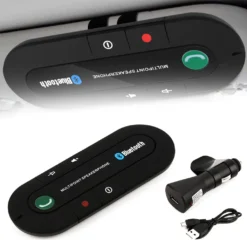 Bluetooth Auto Freisprecheinrichtung Lautstärkeregler KFZ Musik Freisprechanlage Akku 16 Stunden Freisprechanlage Sonnenblende IPhone Samsung Retoo -Elektronikpunkt 973eeec54ff456999e61d6c2e6b7f21f