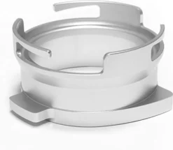 54mm Hands Free Kaffeepulver Dosiertrichter Haushalt Aluminiumlegierung Kaffeepulver Dosiertrichter Anti-Fliegen Wiederverwendbares Praktisches Zubehoer Geeignet Fuer Breville 54mm Siebtraeger