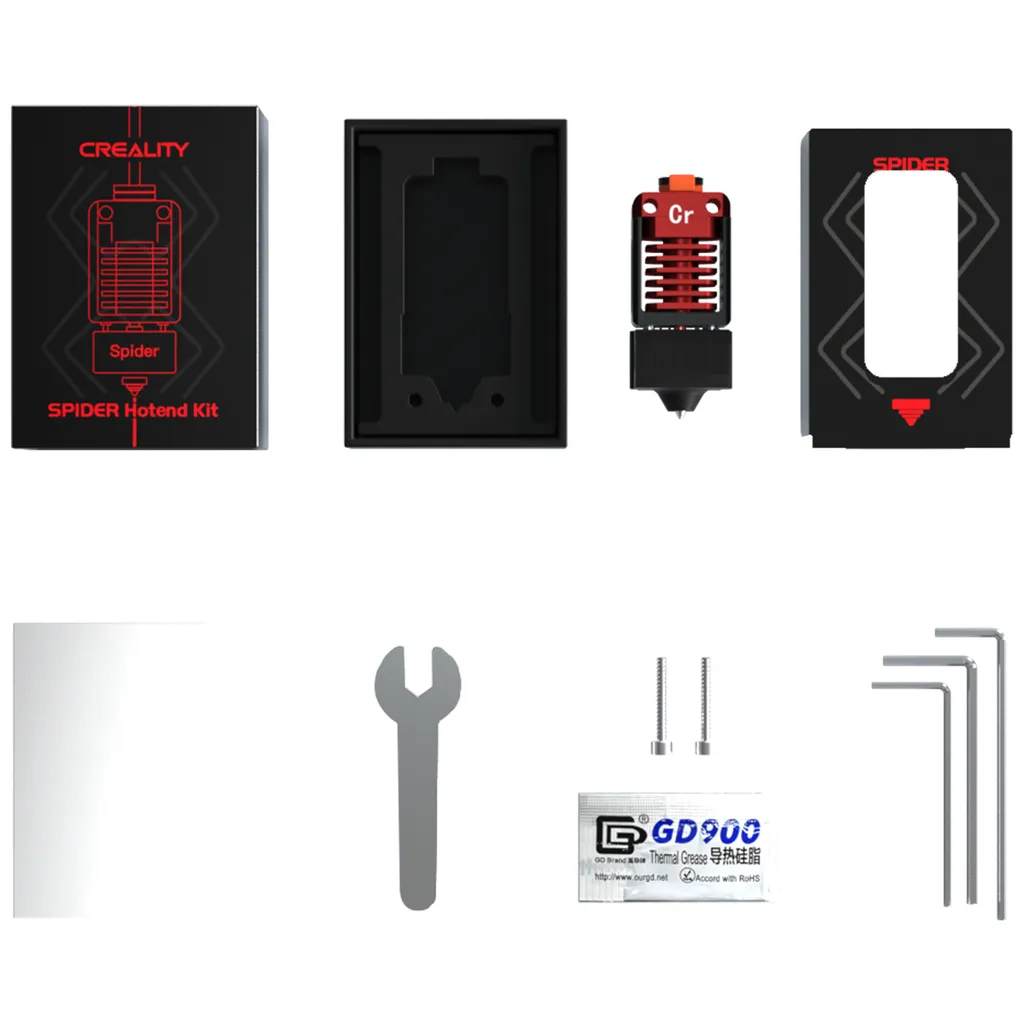 CREALITY 3D Spider Hochtemperatur-Hotend Mit Schneller Waermeableitung Fuer 3D-Drucker Ender-3 Pro/Ender-3/Ender-3 V2/Ender-5/Ender-2/CR-10 S5/CR-10/CR-20 Pro Support PLA ABS-PETG-TPU-Nylon-Filament 12 CREALITY 3D Spider Hochtemperatur-Hotend Mit Schneller Waermeableitung Fuer 3D-Drucker Ender-3 Pro/Ender-3/Ender-3 V2/Ender-5/Ender-2/CR-10 S5/CR-10/CR-20 Pro Support PLA ABS-PETG-TPU-Nylon-Filament – Bild 10