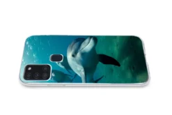 MuchoWow® Handyhülle Schutzhülle Hülle Für Samsung Galaxy A21s Wasser - Delphin - Blau Silikon Softcase Handy Hülle - Hartschale -Elektronikpunkt 98d8b1d47dc02254832eadd5646025ee