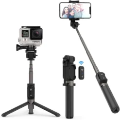 TaoTronics Bluetooth Selfie Stick Stativ Mit Fernbedienung 360 Grad "wie Neu"