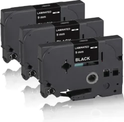 3x Schriftbänder Kompatibel Für Brother Ptouch TZE-325 P-Touch D400 Series D400 VP D450 VP D600 VP E100 VP E300 VP E500 VP E550W 9mm X 8 M TZ325 Label Tape White