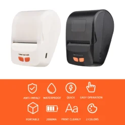 Bisofice Bondrucker Tragbarer 58 Mm Mobiler Thermodrucker Wireless BT Mini-Rechnungskartendruck Kompatibel Mit Android IOS Windows Mit 6 Thermopapierrollen Fue R Restaurant, Supermarkt, Einzelhandel, Bekleidung, Bue Ro, Kleinunternehmen -Elektronikpunkt 99e4a3e2d414704955b60d92566c1aca