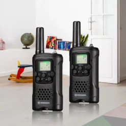BRESSER FM Walkie Talkie 2er Set Mit Hoher Reichweite Bis Zu 6 Km Und Frei-Hand-Funktion Sprache: Deutsch