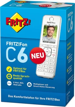 AVM FRITZ!Fon C6 DECT-Telefon Anrufer-Identifikation Weiß -Elektronikpunkt 9b39de02b03c76311ac9e7e1b56198c6