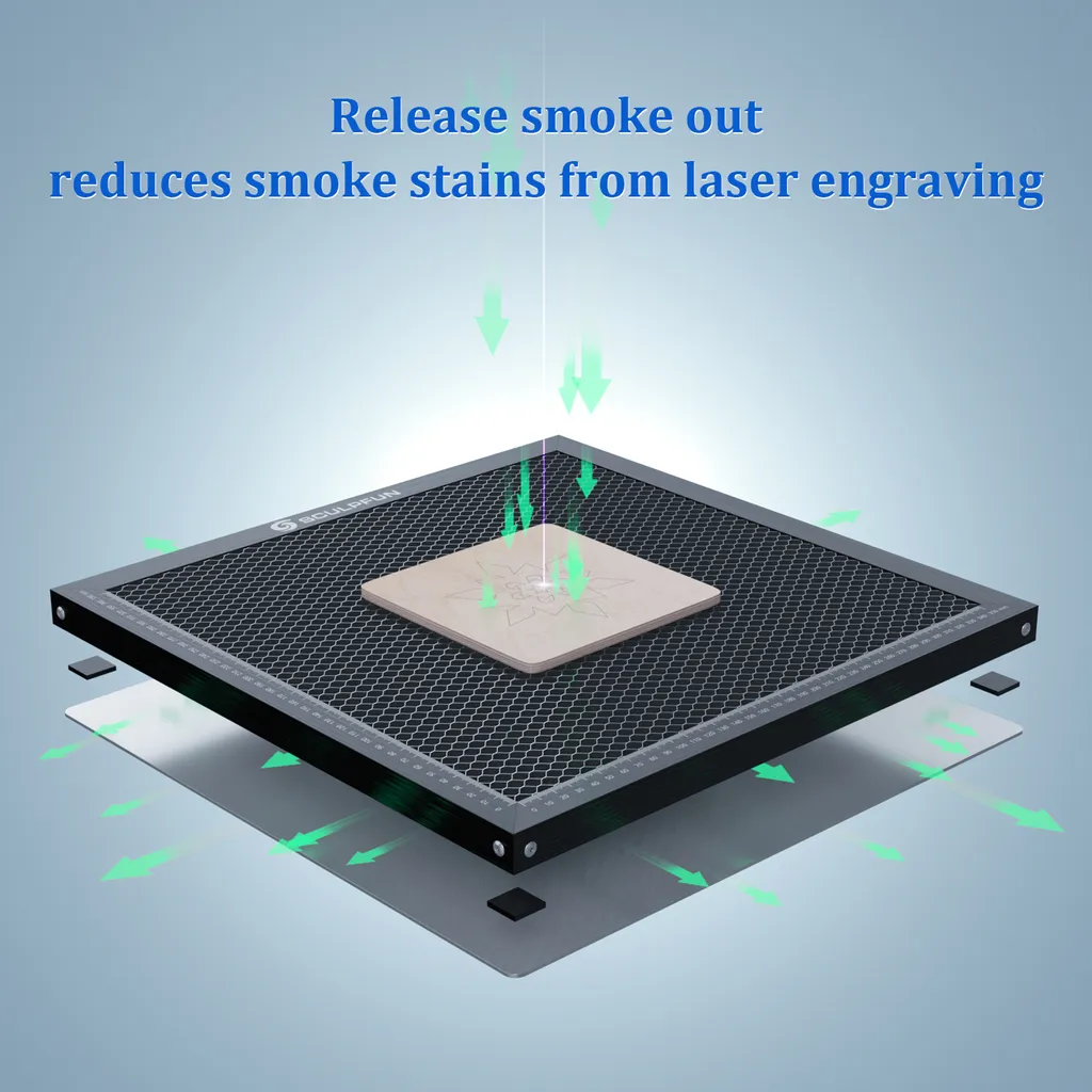 SCULPFUN 400*400mm Honeycomb Wabentisch, Honeycomb Arbeitstisch Für SCULPFUN/ATOMSTACK/ORTUR Graviermaschinen, Kompatibel Mit Die Meisten Graviermaschinen 6 SCULPFUN 400*400mm Honeycomb Wabentisch, Honeycomb Arbeitstisch Für SCULPFUN/ATOMSTACK/ORTUR Graviermaschinen, Kompatibel Mit Die Meisten Graviermaschinen – Bild 4