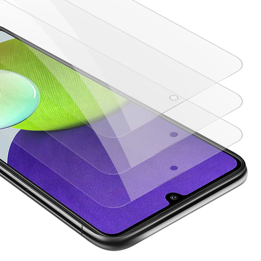 Cadorabo 3x Panzer Folie Für Samsung Galaxy A22 4G / M22 / M32 4G Schutzfolie In Transparent Folie Tempered 4 Cadorabo 3x Panzer Folie Für Samsung Galaxy A22 4G / M22 / M32 4G Schutzfolie In Transparent Folie Tempered – Bild 2