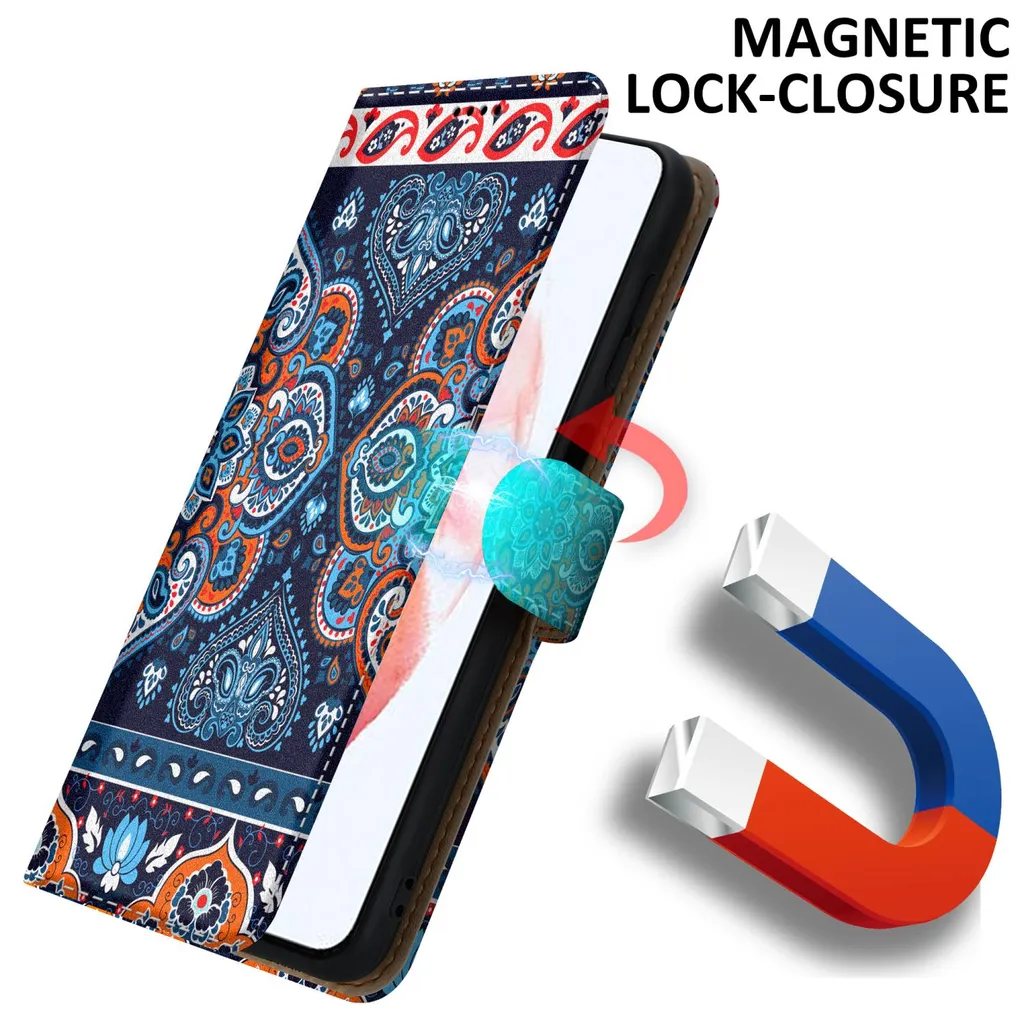 Cadorabo Schutzhülle Für Samsung Galaxy S21 5G Hülle Design Blau Handyhülle Schutzhülle Etui Magnetisch Case Cover 6 Cadorabo Schutzhülle Für Samsung Galaxy S21 5G Hülle Design Blau Handyhülle Schutzhülle Etui Magnetisch Case Cover – Bild 4