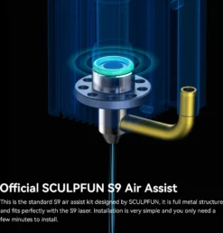 SCULPFUN Air Assist Nozzle Kit (mit 220V, 30L/Min Luftunterstützung), Für S9 90W SCULPFUN Graviermaschinen,5W Optischer Leistung Gravier Maschine(EU Plug) 18 SCULPFUN Air Assist Nozzle Kit (mit 220V, 30L/Min Luftunterstützung), Für S9 90W SCULPFUN Graviermaschinen,5W Optischer Leistung Gravier Maschine(EU Plug) -Elektronikpunkt 9d9511fd23ab08eb5513971e27870a18