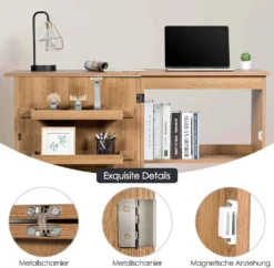 Nähtisch Nähmaschinenschrank Faltbar, Nähschrank Nähmöbel, Mehrzwecktisch Mit 4 Rollen (Natur) -Elektronikpunkt a17d9ff3932c96a2535f242df0fc157c