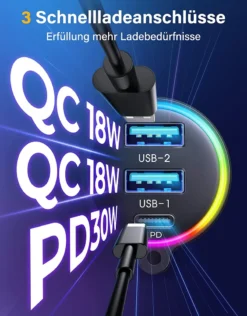 FM Transmitter Bluetooth 5.3 Aux Bluetooth Adapter Auto Freisprecheinrichtung R-CL18, 2x USB + USB-C, 30W Joyroom -Elektronikpunkt a3c3ec568690ca26f321f2aeb72e24a7