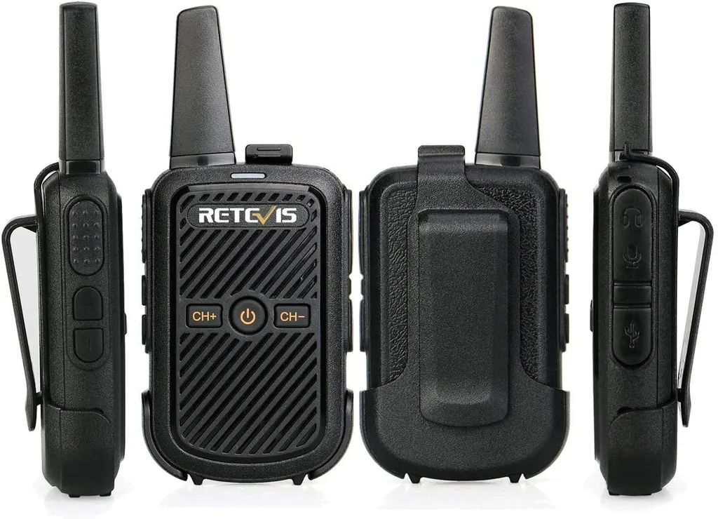 Retevis RT15 Mini Walkie Talkie, VOX-Scan, 16CH 50 CTCSS / 208 DCS, Wiederaufladbares Funkgeräte Mit Lautem Sound Und Programmierkabel, Tragbares Walkie Talkie Für Familien(Schwarz, 1 Paar) 8 Retevis RT15 Mini Walkie Talkie, VOX-Scan, 16CH 50 CTCSS / 208 DCS, Wiederaufladbares Funkgeräte Mit Lautem Sound Und Programmierkabel, Tragbares Walkie Talkie Für Familien(Schwarz, 1 Paar) – Bild 6