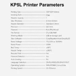 KINGROON KP5L 3D-Drucker FDM 300 X 300 X 330 Mm Druckgröße Titan-Extruder Doppel-Z-Aixs-Gewindespindel Mit Glasplattform Für 1,75 Mm Filament PLA/TPU/Holz -Elektronikpunkt a4f094fa531dd7b02810e9997da37277