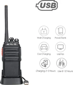 Retevis RT24V Freenet Funkgeräte Set, Professionelle PMR Funkgerät Großer Reichweite, Walkie Talkie Mit Headset 6-Wege-Ladegerät, 6 Kanäle Für Security, Polizei, Veranstaltung(6 Stück, Schwarz) -Elektronikpunkt a793d655dce337854f74ff824cd0af22