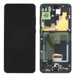 Original Samsung Galaxy S20 Ultra 5G G988 GH82-22327A / GH82-22271A LCD Display Touch Screen Bildschirm Digitizer (Service Pack) Cosmic Schwarz