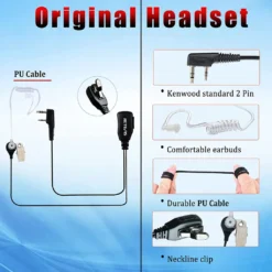 Retevis RB628 Funkgeräte, Wiederaufladbare Funkgerät Mit Hörer, PMR446 Lizenzfrei 16 Kanäle, 1500mAh, VOX, LCD-Bildschirm, CTCSS/DCS, Handheld Walkie Talkie Für Schule Restaurant (4 Stück, Schwarz) -Elektronikpunkt a8cc54bf01859b12687a890c58a98f6c