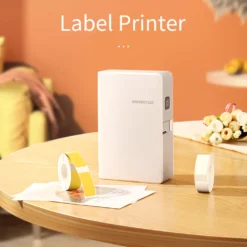 Niimbot B18 Mini-Etikettendrucker Thermotransfer-Aufkleber Barcode-Preisdrucker All-in-One BT Connect With Ribbon & PET Label Sticker Roll Kompatibel Mit Android IOS Microsoft -Elektronikpunkt a9f201aa03f0d66701f27a1263c6b59b
