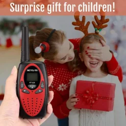 Retevis RT628 Walkie Talkie,Walkie Talkie Kinder Spielzeug Aufladbar Mit Lithium Ion Und USB Ladekabel,Funkgerät Kinder Für Camping Geburtstagsgeschenk (1 Paar,Rot) -Elektronikpunkt acf6a95ae96a8edeb92ab32a7a4921d5