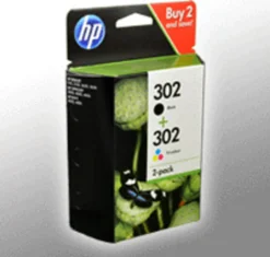HP 302 (X4D37AE) Multipack Original Druckerpatronen 1xSchwarz, 1x Farbe Für HP DeskJet 1110, 213x, 363x, HP ENVY 452x, HP OfficeJet 383x, 465x, 52x -Elektronikpunkt ae2027c1c048e192c6761f39646cd46f