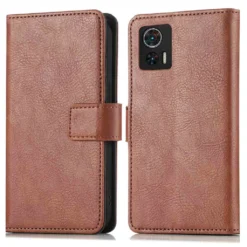 IMoshion Schutzhülle Motorola Edge 30 Neo Schutzhülle Book Case Handyhülle Für Motorola Edge 30 Neo - Braun