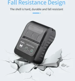 Bisofice Tragbarer 58-mm-Beleg-Thermodrucker 2 Zoll Mini Mobile Pocket Printers Mit 1 Thermopapierrolle USB & Wireless BT-Verbindung Kompatibel Mit Windows/Android/iOS Fue R Office Market Restaurant Sales Retail Shop -Elektronikpunkt af9af5b6e582c3acaed3dfe12962a816