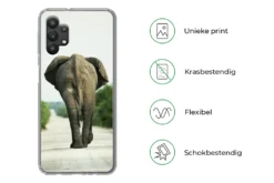 MuchoWow® Handyhülle Schutzhülle Hülle Für Samsung Galaxy A32 5G Rücken Eines Elefanten Silikon Softcase Handy Hülle - Softcase -Elektronikpunkt b05f8993331ba5b55746d7cda7e998c4