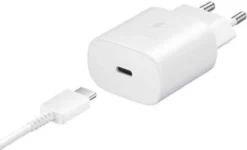 Samsung TA800 Schnell Ladegerät 25W + USB C- Ladekabel 1m Weiss