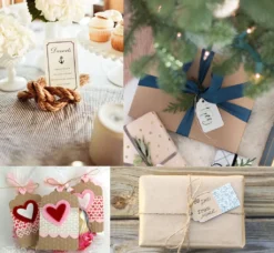 200stk. Kraftpapier Anhänger Etiketten Geschenkanhänger 4X9cm Mit Herz Und Jute Schnur 60M Für Hochzeit Geschenke Zum Basteln Als Preis-Etiketten -Elektronikpunkt b1f553bf64e27d58074b07a643a140a6