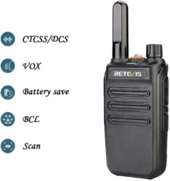 Retevis RB635 Funkgeräte Set Mit Kopfhörer, Walkie Talkie VOX, PMR-Radio, Funkgerät, Handheld-Transceiver Mit Taschenlampe Für Schule, Supermarkt (Schwarz, 10 Stück) -Elektronikpunkt b20b0fdfdec274caf019805f253d723d