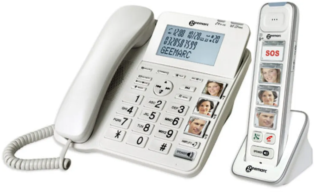 Geemarc PACK SENIOR 295 Verstärktes Schnurgebundenes 30 DB Seniorentelefon (+Anrufbeantworter) Und 2 Zusatz-Dect-Telefone (mit Und Ohne Fototasten) - Deutsche Version 8 Geemarc PACK SENIOR 295 Verstärktes Schnurgebundenes 30 DB Seniorentelefon (+Anrufbeantworter) Und 2 Zusatz-Dect-Telefone (mit Und Ohne Fototasten) - Deutsche Version – Bild 6