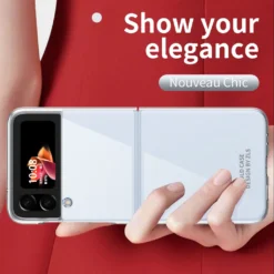 Für Samsung Galaxy Z Flip4 5G Design Hart Cover Handy Tasche Hülle Etuis Transparent -Elektronikpunkt b6dc777f73366586122c04b3d35b490f
