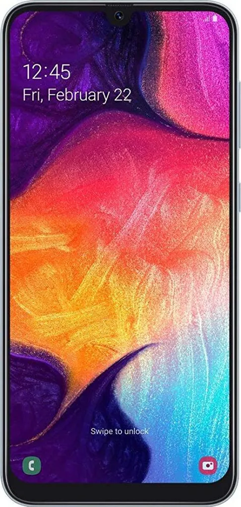 Samsung Smartphone Galaxy A50 16,21cm (6,2 Zoll) A505F, 4GB RAM, 128GB Speicher, DualSIM, Farbe: Weiß 3 Samsung Smartphone Galaxy A50 16,21cm (6,2 Zoll) A505F, 4GB RAM, 128GB Speicher, DualSIM, Farbe: Weiß