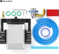 SCULPFUN Air Assist Nozzle Kit Mit 30L/Min Luftunterstützung, Für S9 90W SCULPFUN Graviermaschinen,5W Optischer Leistung Gravier Maschine
