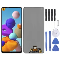 Für Samsung Galaxy A21s A217F Display Full LCD Einheit Touch Ersatzteil Reparatur Schwarz Neu