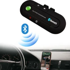 Bluetooth Auto Freisprecheinrichtung Lautstärkeregler KFZ Musik Freisprechanlage Akku 16 Stunden Freisprechanlage Sonnenblende IPhone Samsung Retoo -Elektronikpunkt bb25fd0b51f2e84e94cfd607e1afc8ec