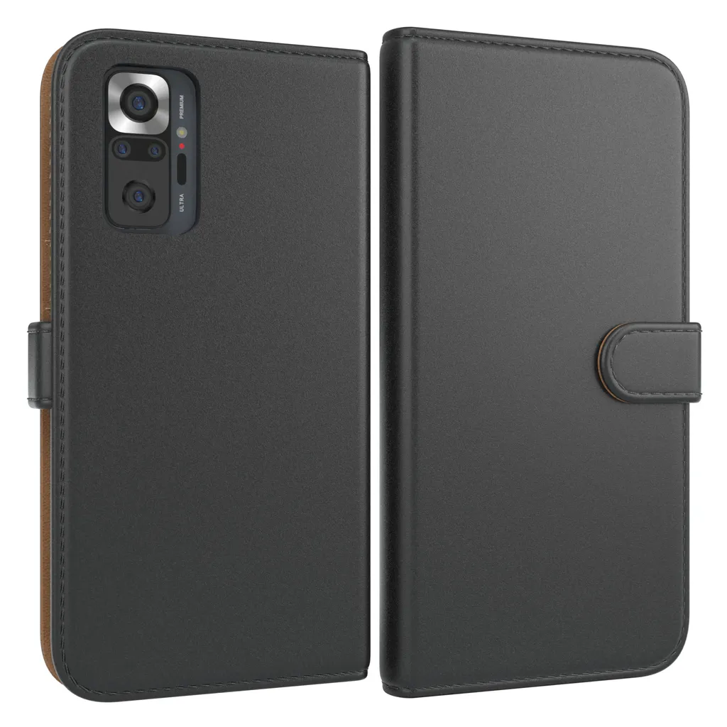 EAZY CASE Handytasche Kompatibel Mit Xiaomi Redmi Note 10 Pro Schutzhülle Mit Standfunktion, Klapphülle Im Bookstyle, Hülle Mit Magnetverschluss Und Kartenfach, Kunstleder, Schwarz 3 EAZY CASE Handytasche Kompatibel Mit Xiaomi Redmi Note 10 Pro Schutzhülle Mit Standfunktion, Klapphülle Im Bookstyle, Hülle Mit Magnetverschluss Und Kartenfach, Kunstleder, Schwarz