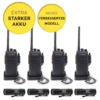 Satz Von 4x Kenwood Kompatibel Baofeng BF-777S PMR Funkgeräte Mit Headsets Und 4x Activ24™ Taschenleuchte - Walkie Talkie – BF777S PMR446 Funk