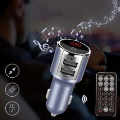 Forever TR-340 Bluetooth FM Transmitter Auto Radio Adapter Radio, Freisprecheinrichtung, 2 USB-Ports, Ladegerät Unterstützt -Elektronikpunkt bcd067b09b51cefe725880b4c62c1d70