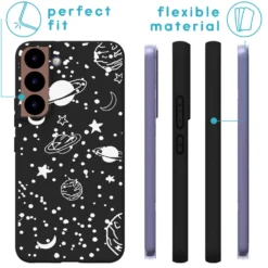 IMoshion Schutzhülle Samsung Galaxy S22 Hülle Design Back Cover Handyhülle Für Samsung Galaxy S22 - Schwarz Fun Galaxy -Elektronikpunkt c10c03e6d4bd4dd54fcb6c768f252881