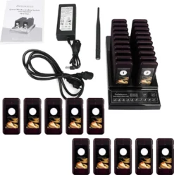 Retekess T112 Drahtloses Anrufsystem 30 Pagers Restaurant Pagers 3 Anrufmodi, Ladelicht, 12 Stunden Wiederaufladbar, Fast Food Snack Hotel Krankenhaus -Elektronikpunkt c2077ee6e1056ab1995d250a76d30e8c