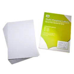 Vhbw 100x A4 Bogen Mit 1 Etiketten Pro Seite Zum Selbstbedrucken Mit Tintenstrahldrucker, Laserdrucker - 199,6x 289,1 Mm