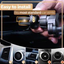 Handyhalter Fürs Auto Handyhalterung Universal Handyhalter Lüftung KFZ Halterungen Phone Halter Für IPhone Samsung Huawei Lüftungsschlitz Autohalterung Retoo -Elektronikpunkt c2b4072fc9f651cd96757c64fc0d1dd2