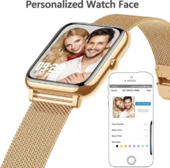 ARRK® Smartwatch, 1.4 Zoll Touch-Farbdisplay Mit Personalisiertem Bildschirm,Armbanduhr Mit Blutdruckmessung,Herzfrequenz,Schlafmonitor, Sportuhr IP67 Wasserdicht Schrittzähler Für Damen Herren -Elektronikpunkt c311c57d4c4b47d4a6f99aa5648e5a97