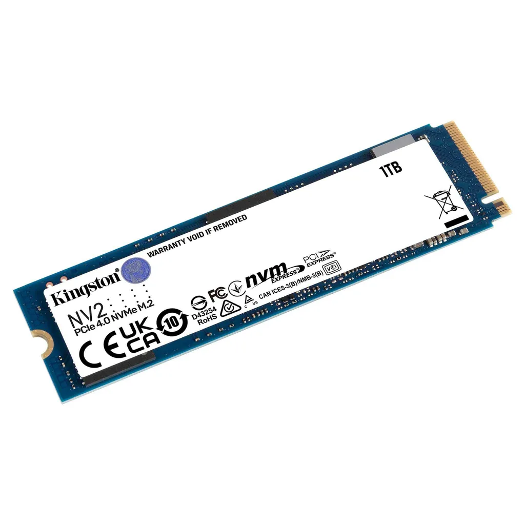 Kingston NV2 - SSD - 1 TB - PCIe 4.0 X4 (NVMe) 3 Kingston NV2 - SSD - 1 TB - PCIe 4.0 X4 (NVMe)